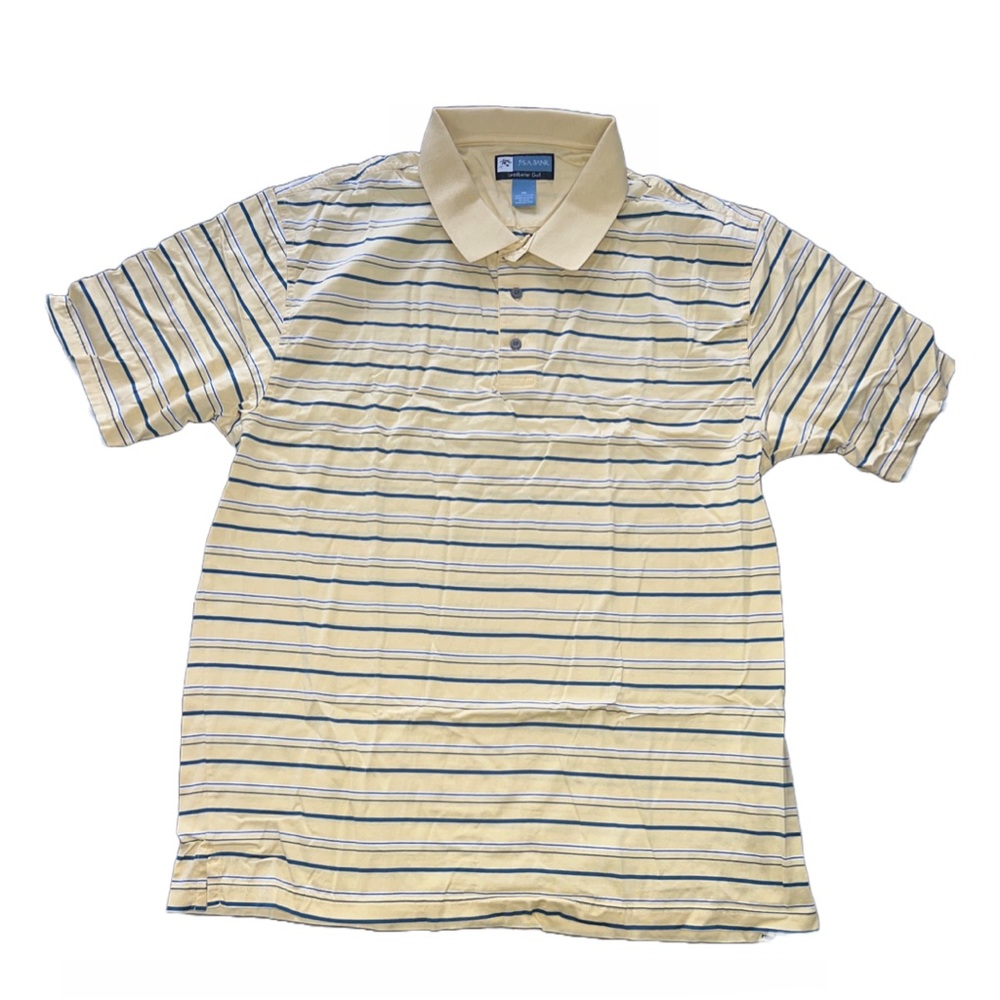 Jos. A. Bank Mens Polo Shirt / Top, Striped patter, Size XXL, Golf Shirt, Cotton